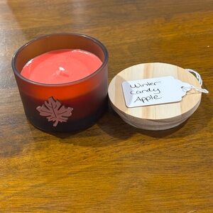 Home crafted  Winter Candy Apple Scented Candle
